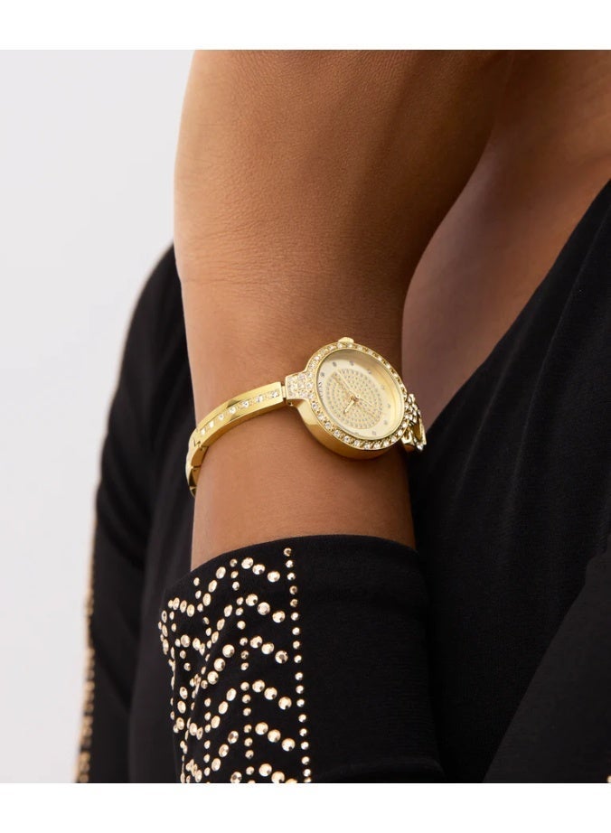 GUESS ساعة كواتز أنالوج ذهبية اللون للسيدات من غيس GW0929L2 - Image 5